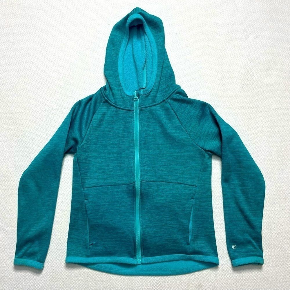 Champion C9 Fleece Hoodie Turquoise Full Zipper Girls Size Medium (7-8)